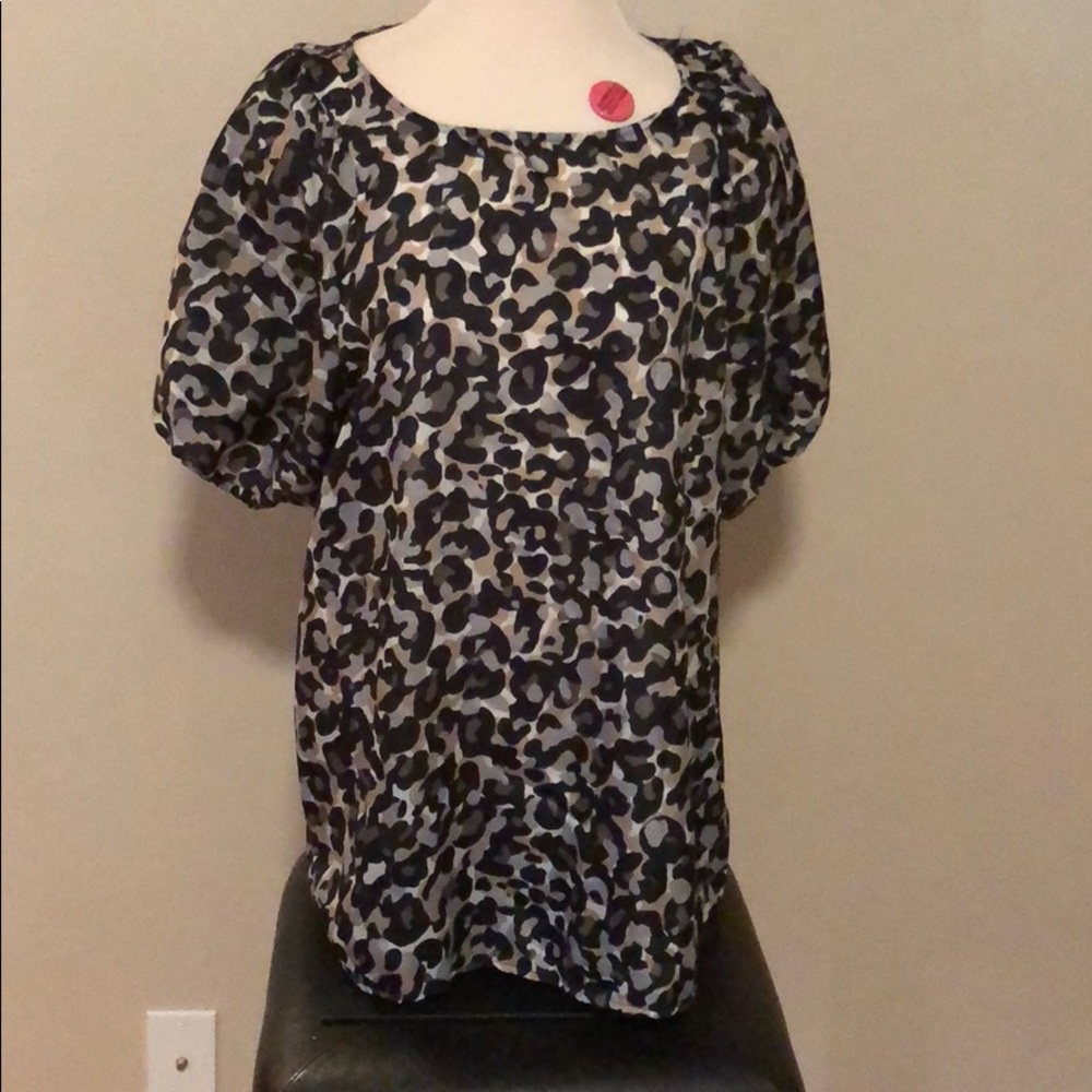 Cheetah Print Blouse